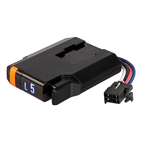 CURT 51126 Discovery Next Electric Trailer Brake Controller, Time-Delay, Fully Adjustable, Low Profile, 2-4 Axles, Plug-and-Play