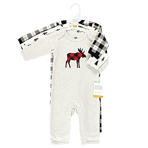 Image of Hudson Baby Baby Cotton Union Suit, 3 Pack