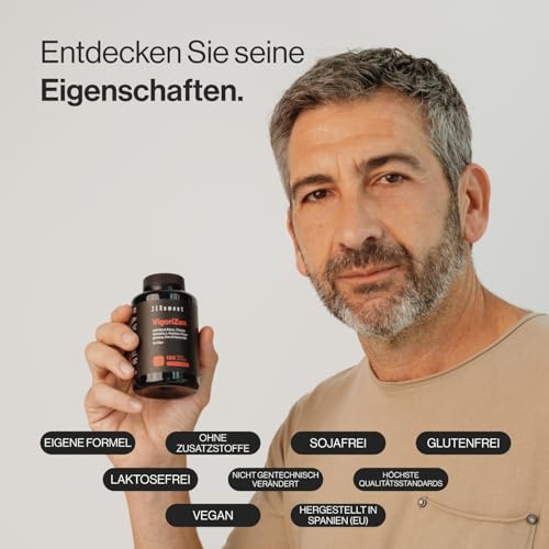 VigoriZen met Zwarte Maca, Tribulus terrestris, L-Arginine, Ginseng, Zink en Vitamine B6 – Testosteron & Energie Metabolisme voor Mannen – 120 Veganistische Capsules – Zenement - Afbeelding 3