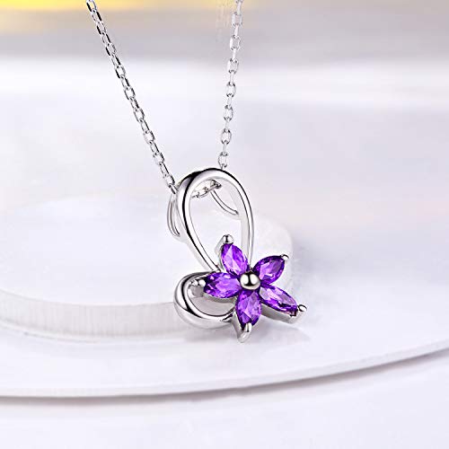 Collier améthyste naturelle en argent 925 idéal pour vos soirées - 3