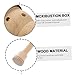 FOMIYES Moxa Stick Burner Holder Wooden Moxa Box Portable Healing Device One Hole for Moxibustion Therapy