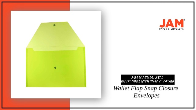 Amazon.com : JAM PAPER Plastic Envelopes with Snap Closure - Legal