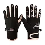 [LEZOOY] 手袋 レディース 防寒防風 手袋 自転車 グローブ サイクルグローブ アウトドア 登山 タッチパネル対応 滑り止め加工 裏起毛 ワンサイズ ブラック