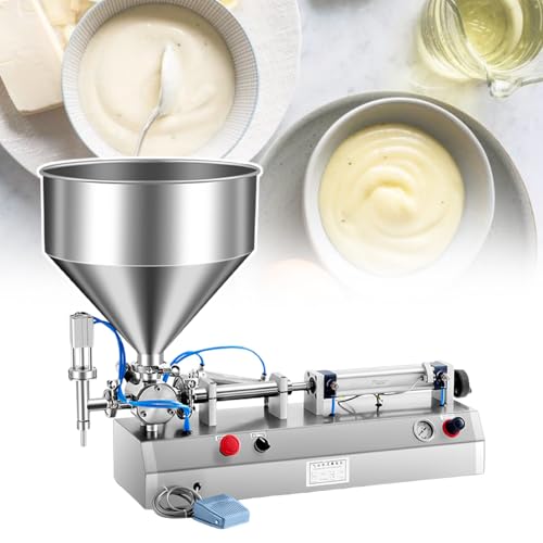 XQZMZSCP Máquina de llenado de miel, relleno de acero inoxidable, tolva grande de 40 litros retirada e instalada, para llenado de bebidas/artículos de tocador y aceites (40 ml)