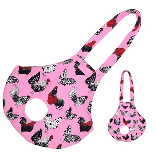 Umisun Chicken Holder Bag Chicken Medic Bag Chicken Carrier with Handle Chicken Supplies Catching Hand Bag for Hen Rooster Poultry Chicken Transport (Pink)