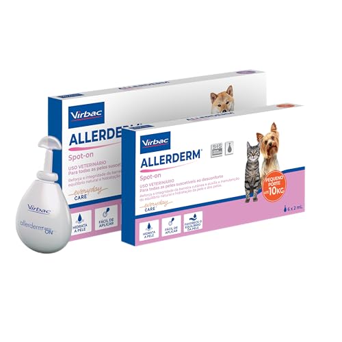 Virbac Allerderm Spot On S.I.S. Hidratação Cutânea para Cães e Gatos 4 mL com 6 pipetas - Imagem 2