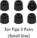 Memory Foam Ear Tips Noise Canceling Foam Eartips Ear Cap Replacement Ear Tip Compatible with KZ ZS10 Pro, Small Size 3 Pairs,Black 515 S