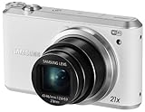 Samsung WB350F 16.3MP CMOS Smart WiFi & NFC Digital Camera with 21x Optical Zoom and 3.0' Touch Screen LCD and 1080p HD Video (White)