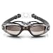 Performance Swimming Goggles, Men, Women, Youth UV Protection, Anti Fog Clear Vision, non leaking, Comfort fit Swimming Goggles with Quick Release Strap and Protective Case (Gray)