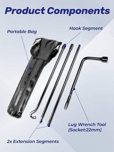 Image of Tacoma Heavy Duty Spare Tire Tool Kit Compatible with 2005-2022 Tacoma OEM Replacement