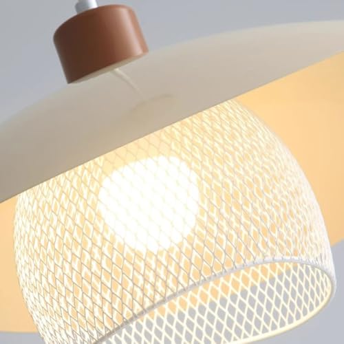Lampe à suspension en métal avec source lumineuse unique