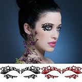 TSE-M08 アイタトゥーシール タトゥーシール アイタトゥーステッカー(ブラック)