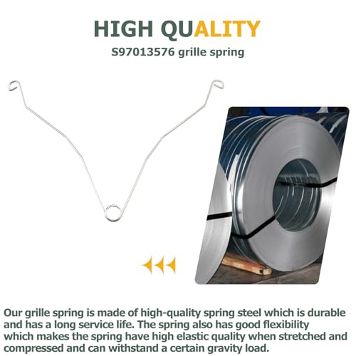 Grille Spring for S97013576 Bathroom Fan Cover Grille, Compatible with Broan NuTone Bathroom Fans, Fits for Model 676, 684, 684NT, 2684F and 576, Grille Spring for Exhaust Fan Cover