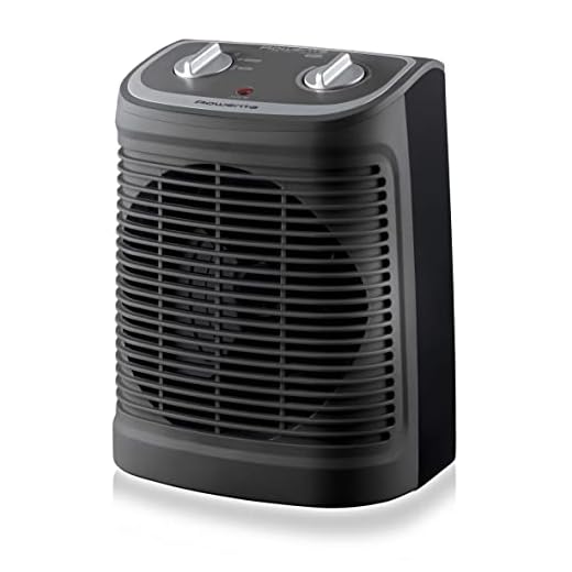 calefactor el mejor Rowenta Comfort Compact SO2330 - Calefactor Comfort Compact 2400W, función Silence, 2 velocidades, termostato mecánico función anti-heladas, ventilador aire frío, fácil transporte, negro