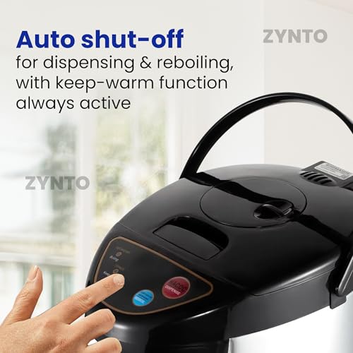 Image of ZYNTO Electric Water Kettle 8 Liter Kettle with Temperature Settings, Safety Lock, Stainless Steel, Automatic Shut-Off And Dry-Boil Protection, Rapid Heating For Tea, Coffee. (1)