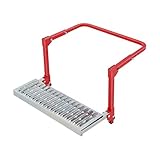 Heavy Duty Folding Tire Step - Adjustable Height Car Door Assist Step for Truck, SUV & RV, Folding Running Board for Roof Rack Access & Exterior Maintenance (Red)