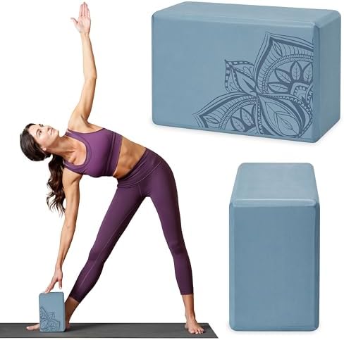 Gaiam Yoga Block - Supportive Latex-Free Eva Foam - Soft Non-Slip...