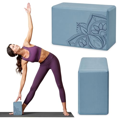 Gaiam Yoga Block - Supportive Latex-Free Eva Foam - Soft Non-Slip...