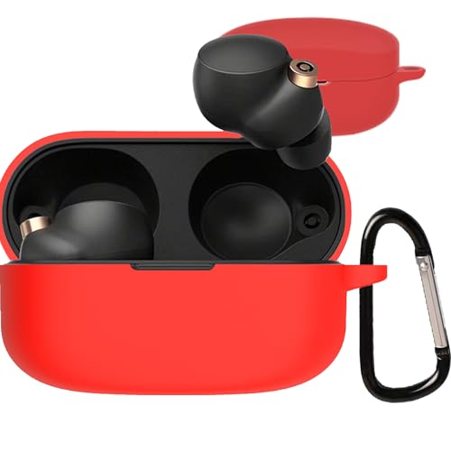 Iniayoh For SONY WF-1000XM4 �P�[�X SONY WF-1000XM4 ��p �P�[�X �ɂ̓J���r�i����������Ă��蕴���h�~�A�����ɂ��� �_�炩�ȃV���J�Q���A�ϏՌ� �����^ �h���h�o �����h�~�i���b�h�j