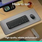Logitech K250 Bluetooth Keyboard with Numpad, Easy Connectivity, Compact Wireless Keyboard Made with Recycled Plastic, Spill-Resistant, Comfortable Keys - Windows/MacOS - Graphite - Image 3