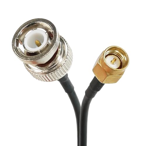 ZUUN (ズーン) SMA-BNC変換ケーブル 1.5m SMA(オス)-BNC(オス) インピーダンス50Ω アンテナ端子変換 WIFI GPS CBラジオ 無線機 短波 カーナビ カーTV 外付けアンテナ フルバンドレシーバー ラジオスキャナ 防犯カ