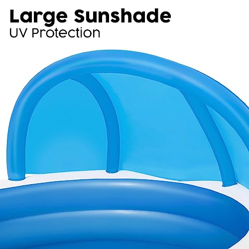 Piscina Inflavel Summer Days 850l 2,41m x 2,41m x 1,40m c/guarda-sol Bestway