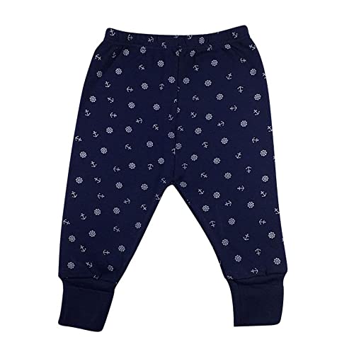 Mijão Calça Bebe Vira Pe Suedine Kit 3 peças Estampadas Para Menino Roupa Bebe 100% Algodao