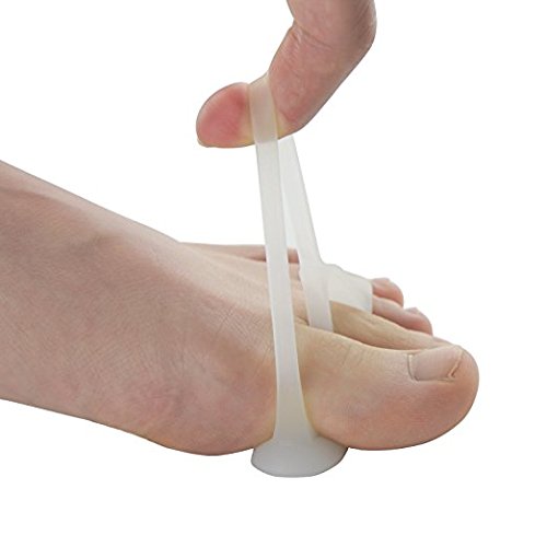 PEDIMEND-Silicone-Triple-Loop-Toe-Separators-1PAIR-2PCS-Claw-Toe-Corrector-Pain-Relief-for-Curled-Toe-One-Size-Fits-Most-for-Men-Women-Foot-Care