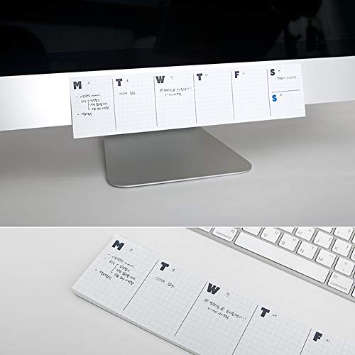 Columnar Sticky Planner Jstory quadrillé bloc repositionnable - 2