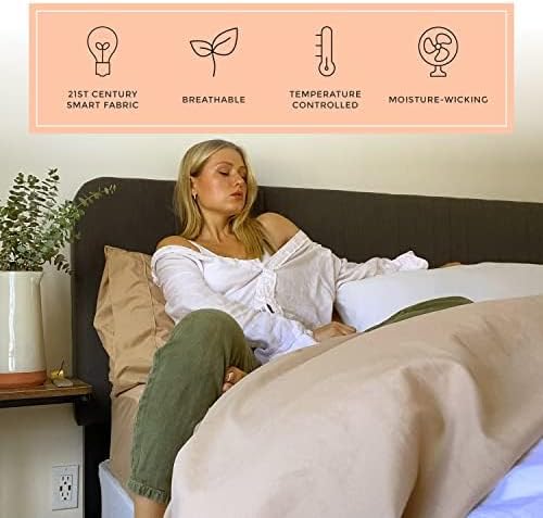 Miniatura 4 de PeachSkinSheets - Juego de sábanas para los sudores nocturnos Auténtico juego de sábanas suaves que absorben la humedad, 1500 hilos.