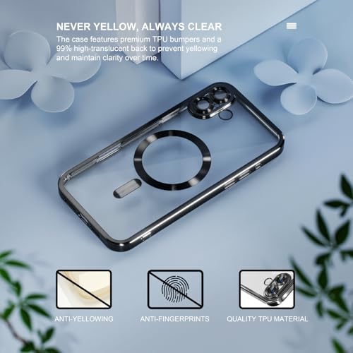 Image of Misea Magnetic for iPhone 16 Case Compatible with MagSafe Black
