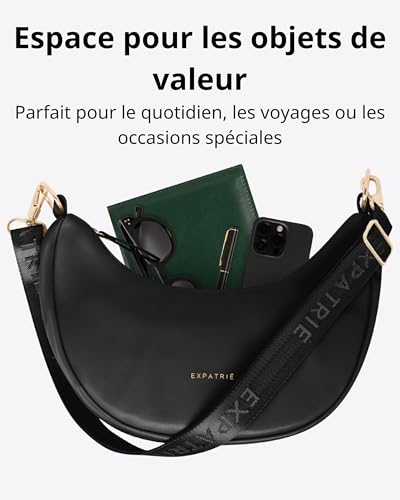 Half Moon Bag Sac Banane Cuir Végétalien Expatrié Lea Small