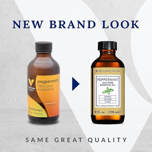 Aceite esencial puro de menta The Vitamin Shoppe miniatura 2