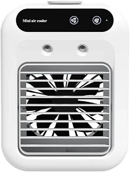 Zensairex Small Portable Air Conditioner Portable Air Cooler, Nano Ice Mist Personal Cooling Fan, 20dB Ultra Quiet USB Desktop Fan White [Energy Class A+]