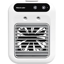 Zensairex Small Portable Air Conditioner Portable Air Cooler, Nano Ice Mist Personal Cooling Fan, 20dB Ultra Quiet USB Desktop Fan White [Energy Class A+]
