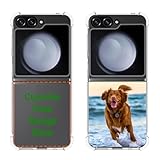 Klsify Custom Photo Phone Case for Samsung Galaxy Z Flip 6 Customized Your Own Personalized Image Text Picture Logo Design Shock Protective Corner Airbag Clear Soft Cover Shell