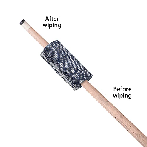 Scott Edward 4Pcs Pool Cue Cleaner Slicker Towel Burnisher Shaft Cloth Set #TOP5