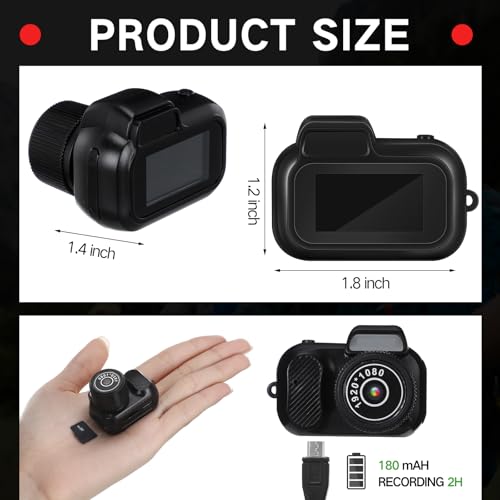 Cámara Mini Relaxweex Llavero 1080p Retro Portátil miniatura 5