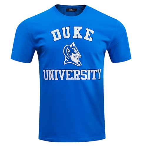 Pro Standard Mens Duke University Classic Chenille Short Sleeve Tee Royal Blue M
