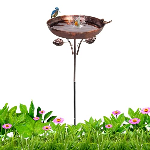 Décoration extérieure avec support 5 branches et bain d'oiseaux chic - 8