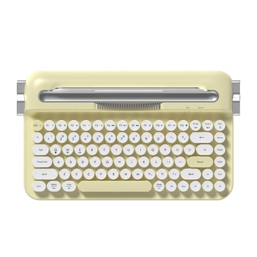 AJAZZ���{���� �������K�i AF84 �^�C�v���C�^�[ �L�[�{�[�h �e���L�[���X 84�L�[ 2���[�h�ڑ� ���C�����X/Bluetooth 10m�܂ł��]���\Windows/Mac�ɑΉ� ���킢�� �^�C�v���C�^�[�� �ی^�L�[�L���b�v �I�t�B�X �Q�[�� ��