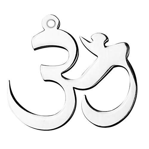 gazechimp Ohm Om De Aço Inoxidável Yoga Buddha Namaste Pingente Colar De Corrente De Ligação