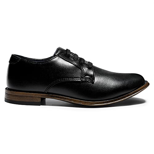 Shoeslocker Boys Dress Shoes Classic Slip On Formal Shoes Comfortable Casual Loafers For Toddler Kids Black Size 11 #TOP2