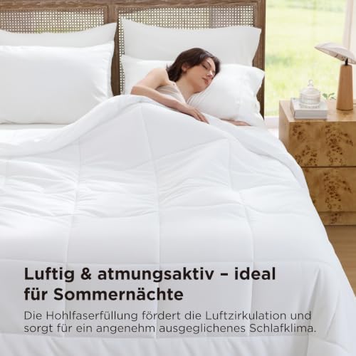 BEDSURE Sommerdecke 240x220 Dünne Sommerbettdecke - Bettdecke für Sommer – Ansicht 3