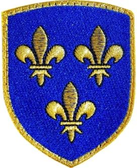 Écusson Croix De Lorraine FFI - Brodé Made In France - 8x6,4cm - Scratch Et Support à Coudre - Symbole Historique