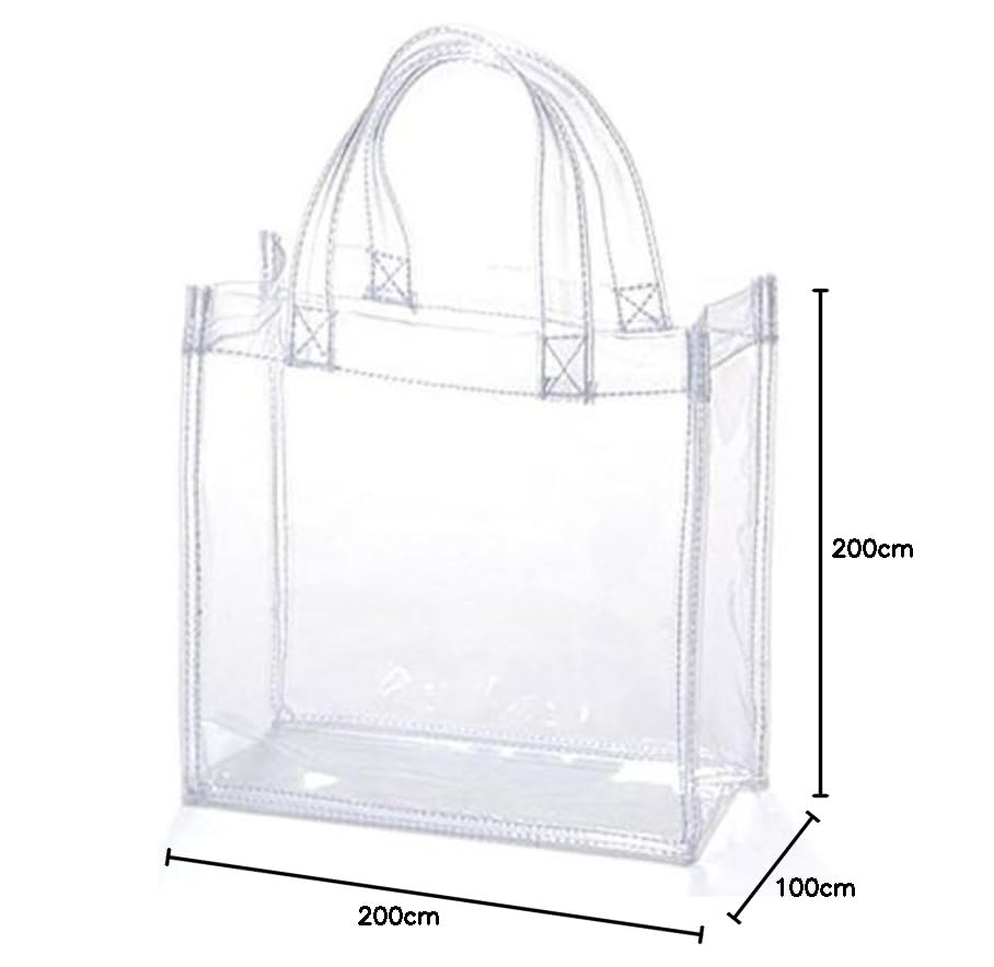 Amazon.co.jp: ビニールバッグ エコバッグ 買い物バッグ 透明 丈夫 な