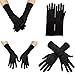 Pjeghbvop Embroidery Long Gloves Arm Sleeves Full Finger Arabian Women Hijab Hand Fashion