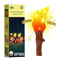 Kids Camping Toys - 2 Light Modes Kids Lantern Torch with Glowing Lights and Natural Sound Effects; Indoor/Outdoor Flashlights for Toddlers - Great Halloween, Holiday and Birthday Gift Ideas