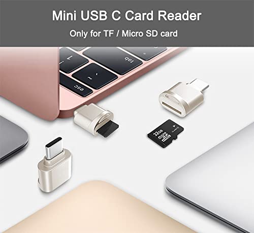 Czytnik kart micro SD, czytnik kart USB C na SD, czytnik kart pamięci typu C TF z adapterem USB C na USB, czytnik kart Mepsies USB OTG do laptopa, MacBooka, telefonu Galaxy i wielu innych