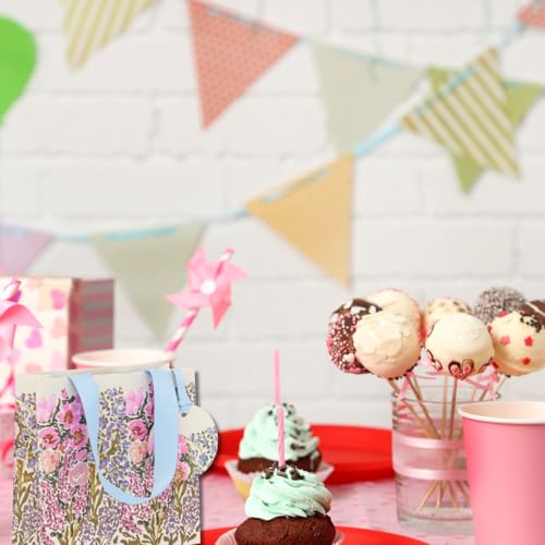 Glick Kleine Linea Allure Geschenktüte - Luxuriöse recycelbare Tasche für besondere Geschenke - 14 x 14 x 6 cm - Hochwertiges Papier - Ideal für Geburtstage & Feiern